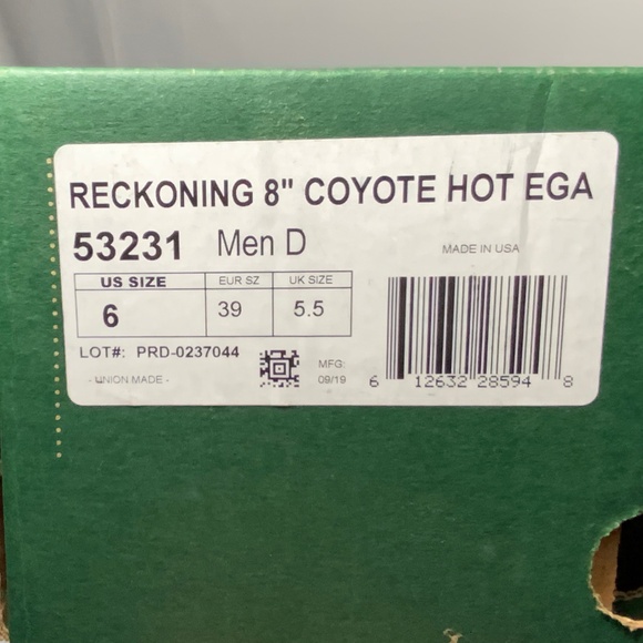 NEW - Men's Danner Reckoning 8" USMC EGA Boots - SZ 6 - Picture 14 of 14